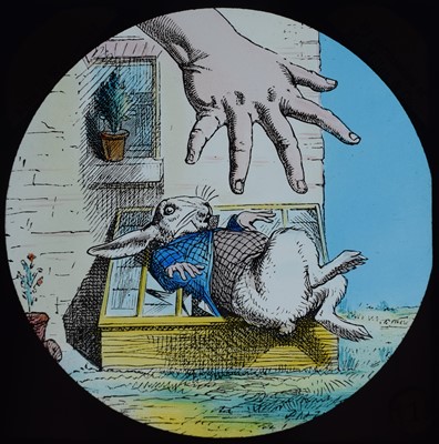Lot 6 - Magic lantern slides, Alice in Wonderland