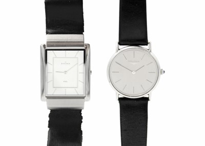 Lot 217 - LONGINES - A stainless steel gentleman's manual wind dress wristwatch.