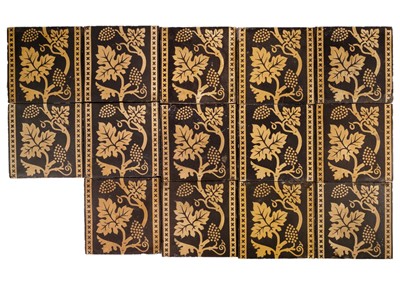 Lot 1034 - A group of 14 Maw & Co encaustic tiles.