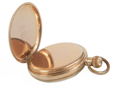 Lot 41 - OMEGA - A gold-plated open face crown wind lever pocket watch.