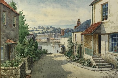Lot 523 - James GRIEG (1861-1941) 'Bodinnick, Cornwall'...