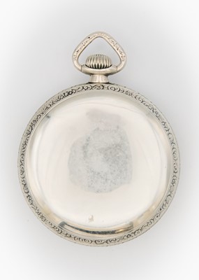 Lot 12 - WALTHAM - A nickeloid cased crown wind lever pocket watch.