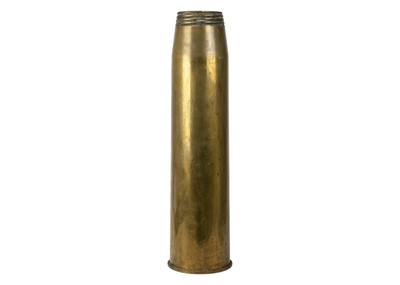 Lot 248 - A 4.5 inch large brass naval shell case.
