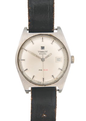 Lot 248 - TISSOT - A PR 516 stainless steel gentleman's automatic wristwatch.