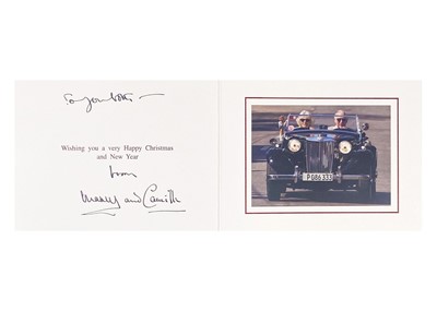 Lot 81 - T.R.H. King Charles  III and Queen Camilla, as The Prince of Wales & Duchess of Cornwall