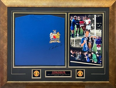 Lot 254 - Bobby Charlton signed 1968 European Cup Final Winner Shirt