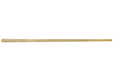 Lot 17 - A 19th century whale bone walking stick.