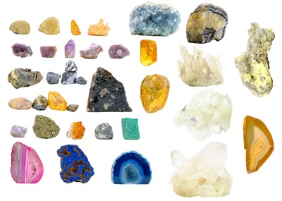 Lot 50 - A collection of rough minerals.