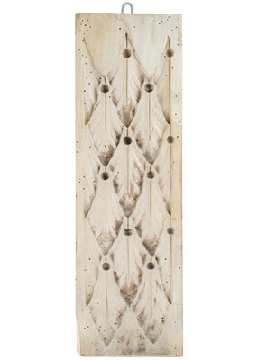 Lot 1020 - A 19th century treen carved plaster mould.