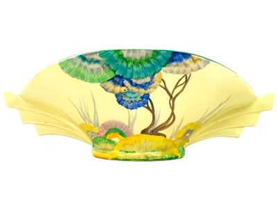 Lot 418 - A Clarice Cliff Viscaria pattern 450 shape daffodil bowl.