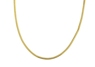 Lot 108 - A 14ct herringbone necklace.