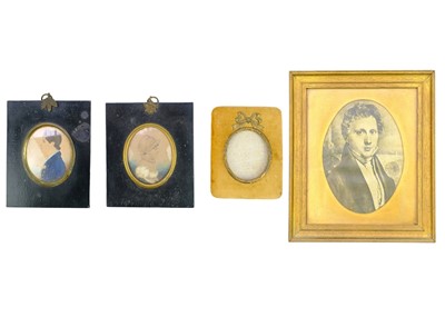 Lot 30 - Two early 19th century portrait miniatures in watercolour.