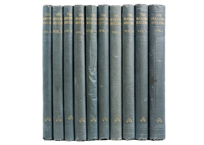 Lot 144 - (Ex libris Ernest H. Shackleton) 'Masonic Record,'