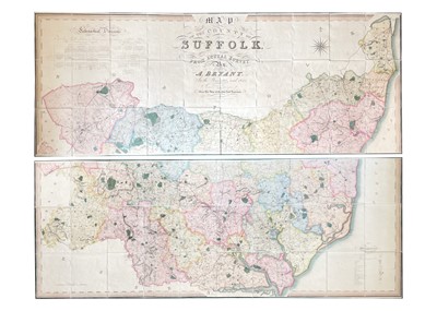 Lot 215 - Bryant's large scale map of Suffolk