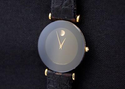 Lot 1109 - ZENITH - A gold-plated unisex quartz wristwatch.