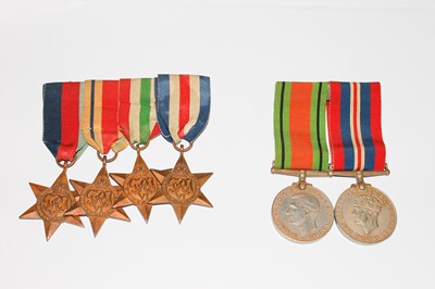 Lot 201 - Medals: A group of 6 World war Two medals...