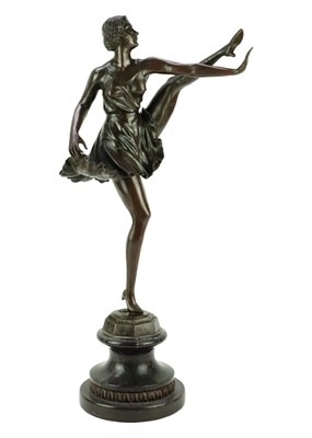 Lot 1562 - After Bruno Zach, an Art Deco figural bronze of a dancer