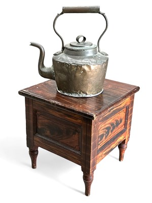 Lot 156 - A Victorian painted and grained pine commode...