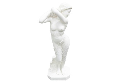 Lot 1567 - A composite marble figure of Jessica.