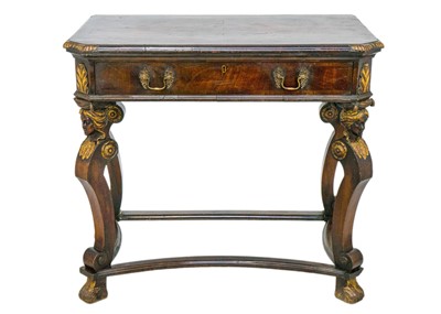 Lot 1662 - A Dutch style mahogany and gilt pier table circa 1900