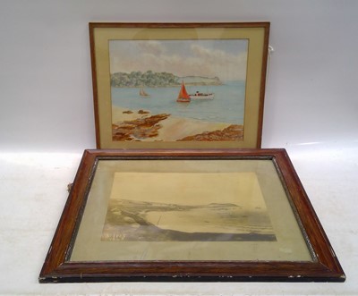 Lot 226 - A framed image of St Ives dated 1845, 26.5cm x...