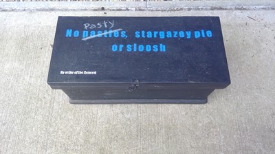 Lot 266 - Late 19th century carpenter's box. No Pasty,...