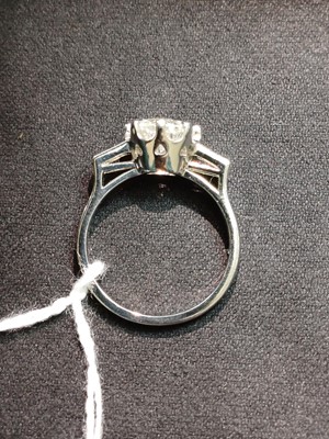 Lot 20 - A good 2.41ct estimated diamond solitaire platinum ring with Birmingham Assay report.