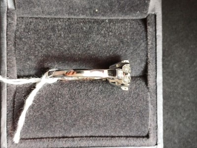 Lot 20 - A good 2.41ct estimated diamond solitaire platinum ring with Birmingham Assay report.