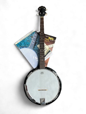 Lot 27 - A Countryman five-string banjo, 94cm, padded...