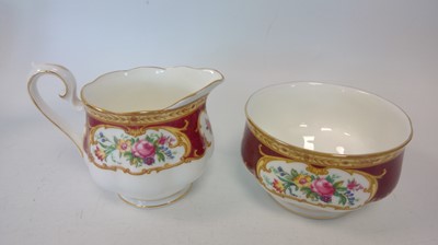 Lot 39 - A part Royal Albert tea set, 'Lady Hamilton'...