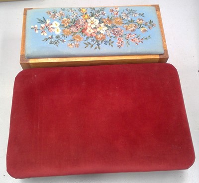 Lot 103 - Two Footstools. The Larger measures 95cm wide...