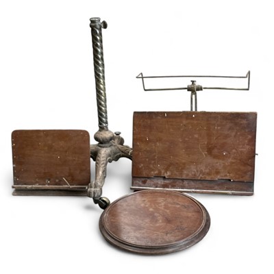 Lot 131 - A Victorian heavy cast iron and brass-based...