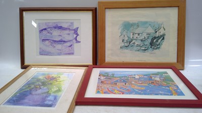Lot 207 - Four prints, a signed Sarah J Brown 'Paper Sea...