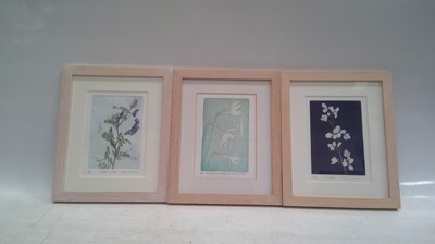 Lot 214 - Three Sally Corbet limited edition floral...
