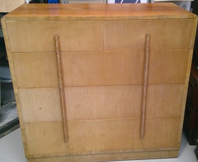 Lot 25 - A stylish Art Deco chest 102cm tall by 107cm...