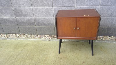 Lot 58 - A Mid-Century, Long Player and 45s Cabinet....