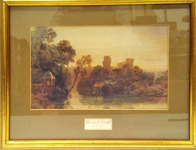 Lot 232 - A print of Warwick Castle, by David Cox, 46cm...