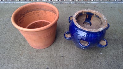 Lot 136 - A Strawberry Pot and a Terracotta Pot. The...