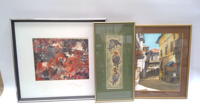Lot 240 - Three originals by different hands, the red...