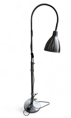 Lot 122 - A height-adjustable aluminium reading lamp...