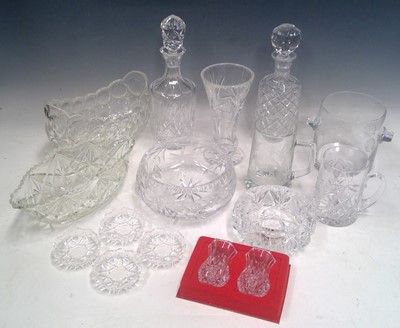 Lot 106 - A Collection of Crystal and pressed glass...