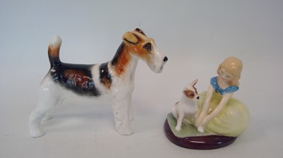 Lot 249 - An Adderley fox terrier (height 12cm) and a...