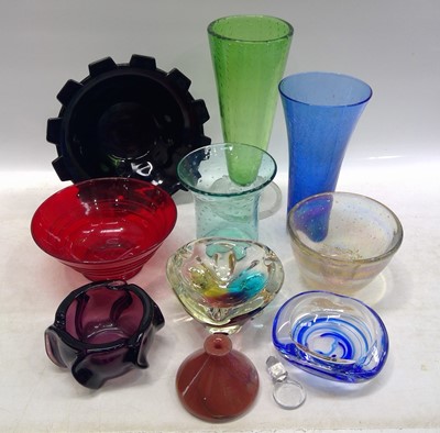 Lot 251 - Assorted Glass including a Murano Vase, a...