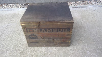 Lot 254 - A Vintage, Drambuie Wooden Case. The Case...
