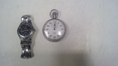 Lot 284 - A Smiths Stopwatch and a QBOS Wristwatch.