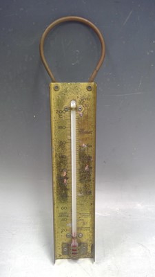 Lot 285 - A Vintage Brass, Jam Thermometer. The...