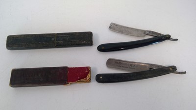 Lot 296 - A David Miller antique razor and one 'Hamburg...