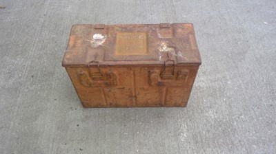 Lot 292 - A Metal Box. Marked B166 II 1944 MPB, the Box...