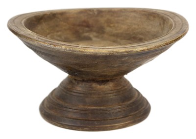 Lot 751 - A Middle Eastern treen footed bowl, 19th century.