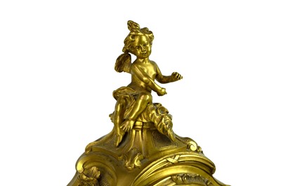 Lot 527 - A French ormolu mantel clock by Jacques Caffieiri